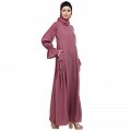 Designer elegant abaya- Puce Pink Designer elegant abaya- Puce Pink